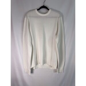Ben Sherman Men's 2XL Crewneck Knit Sweater NWT Off White Ivory Long Sleeve